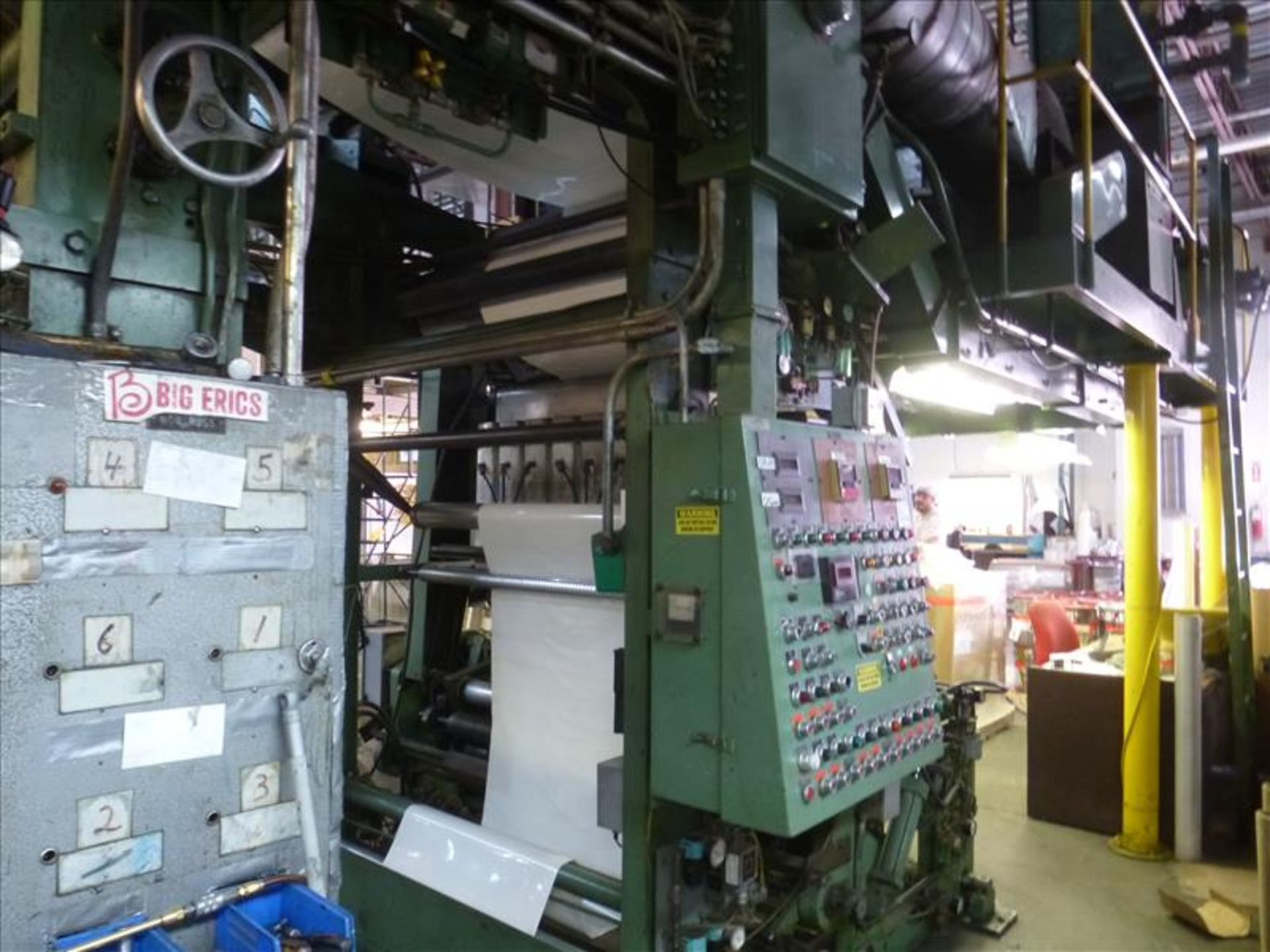PCMC (Paper Converting Machine Co.) 6-colour central impression flexographic printing press, 56" - Image 7 of 30