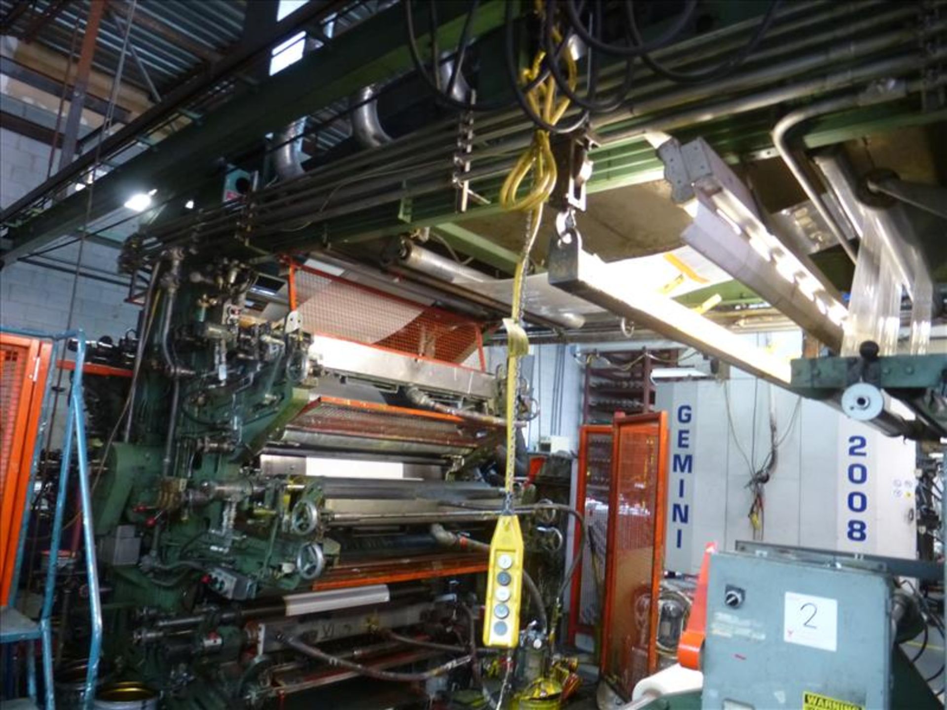 PCMC (Paper Converting Machine Co.) 6-colour central impression flexographic printing press, 56" - Image 2 of 30