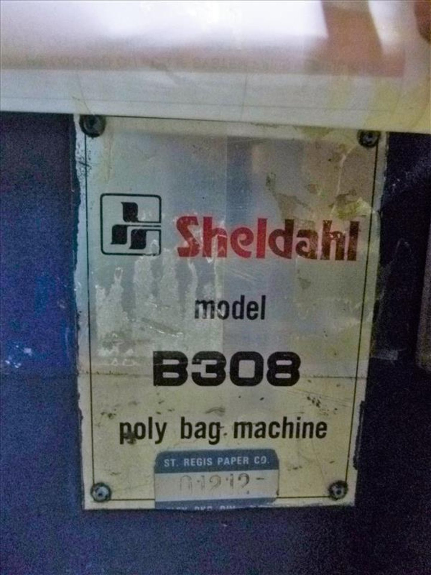 Sheldahl 56" side-weld poly bag machine, model B308, type 56T, ser. no. GS-2913, code no.17623-00, - Image 4 of 4
