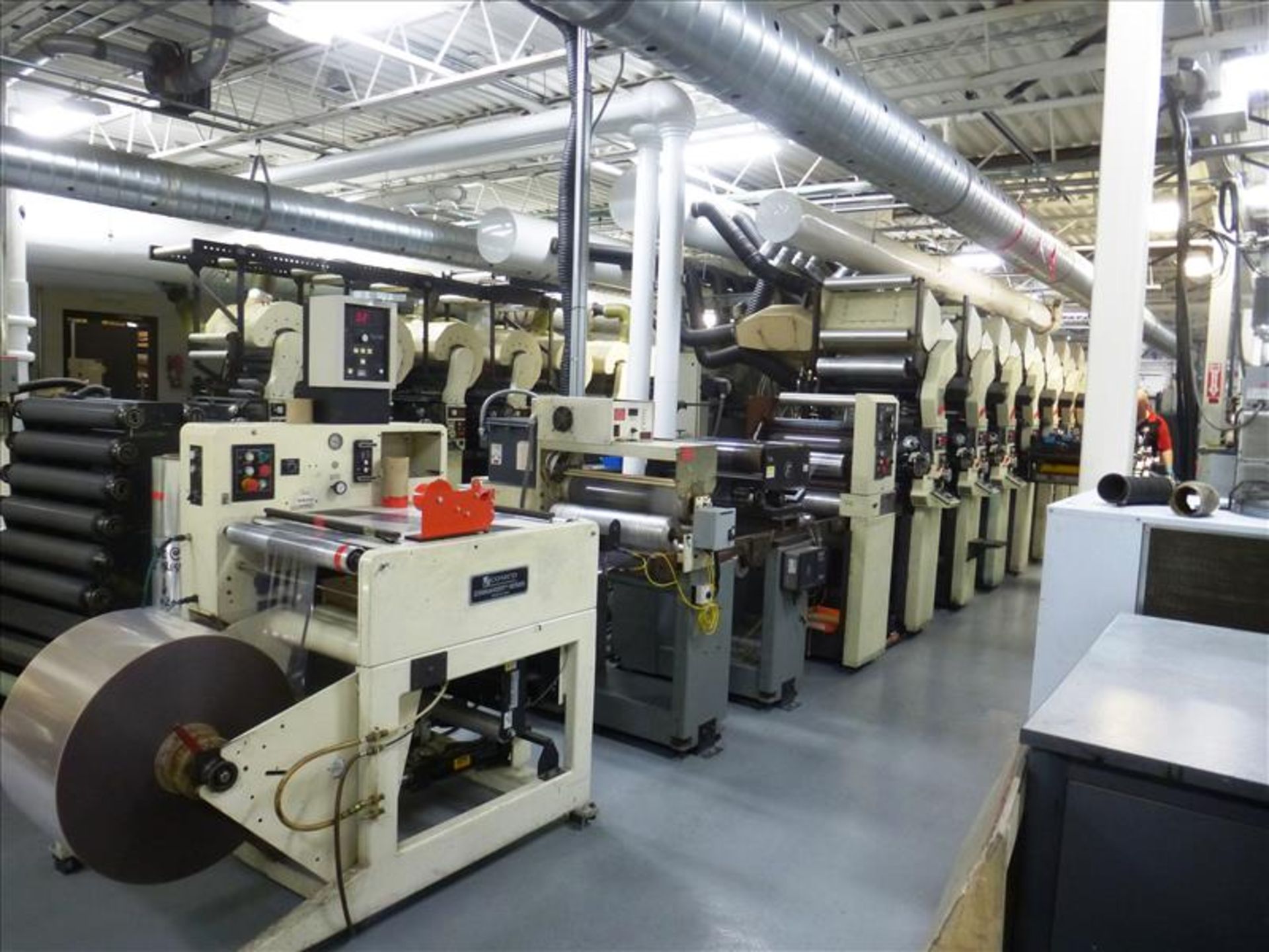 Comco Press "A" - 1999 Comco 8-colour, roll-to-roll flexographic web printing press, model ProGlide, - Image 20 of 33