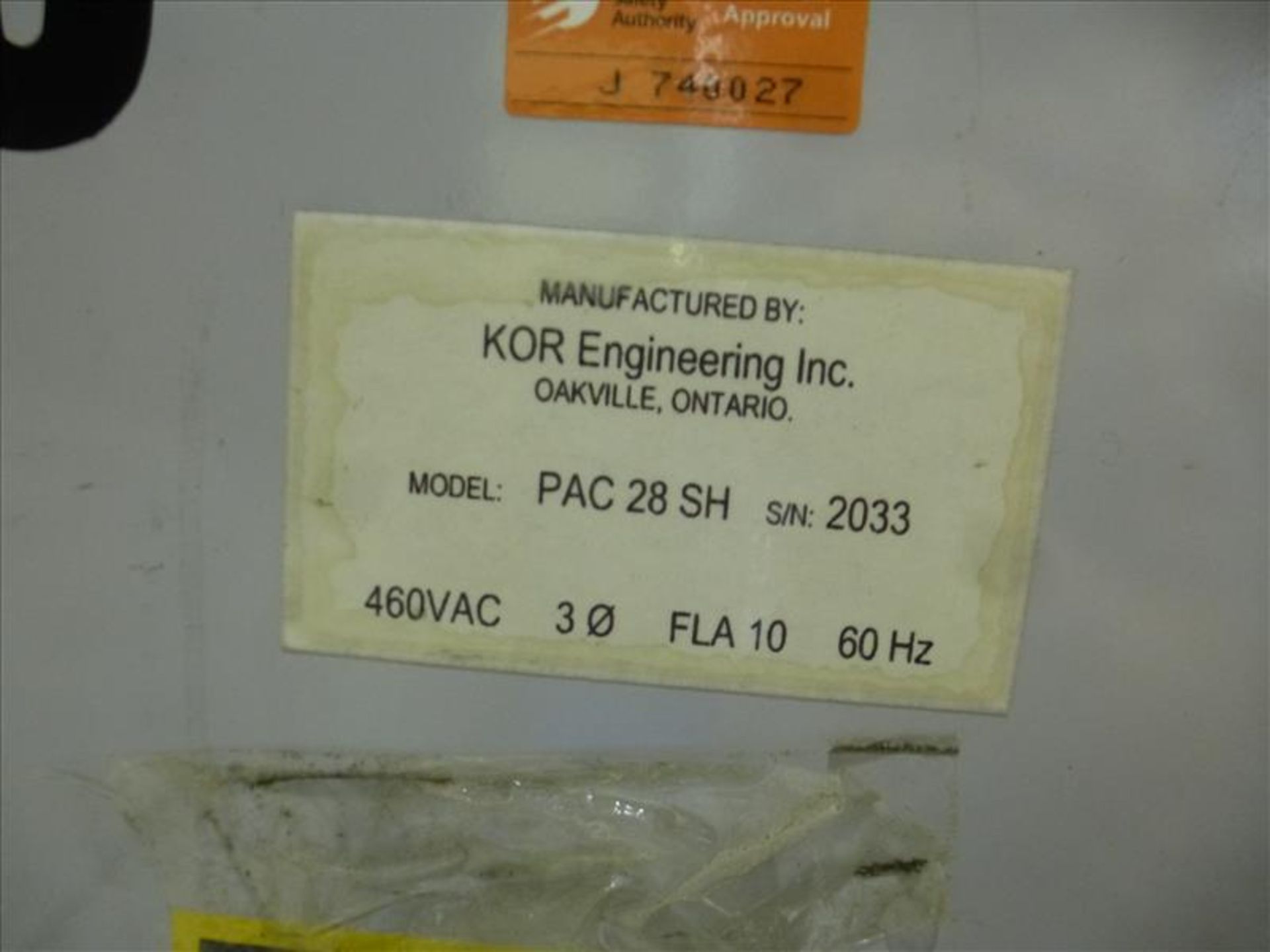 2003 KOR Engineering sleeve rewinder, model PAC-28-SH, ser. no. 2033, c/w vrp Web Technology model - Image 3 of 6