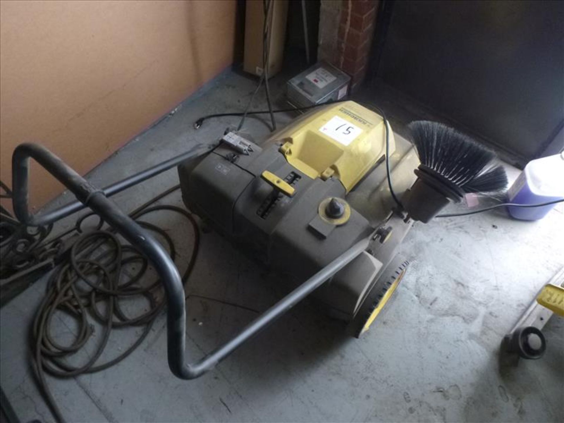Karcher floor sweeper, mod. KM70/30C, walk-behind c/w Vulcan 12V charger (Located in Mississauga,