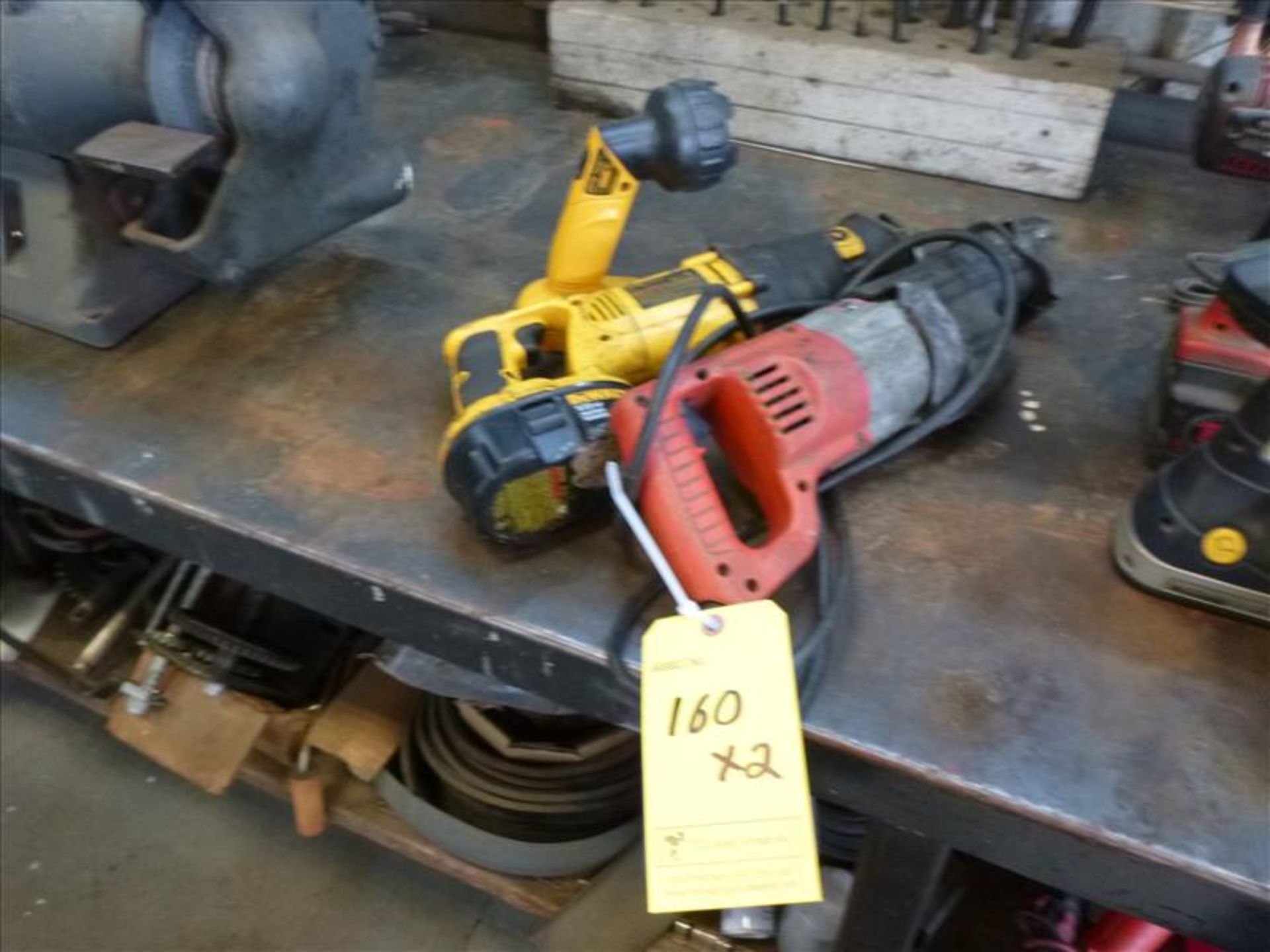 (2) reciprocating saws c/w work lamp [SP]