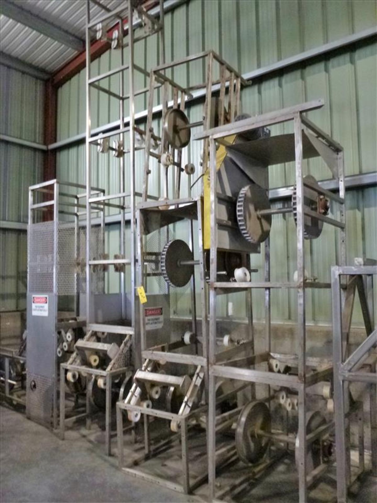 (4) spare frames, s/s, for bucket elevator conveyors [WH]