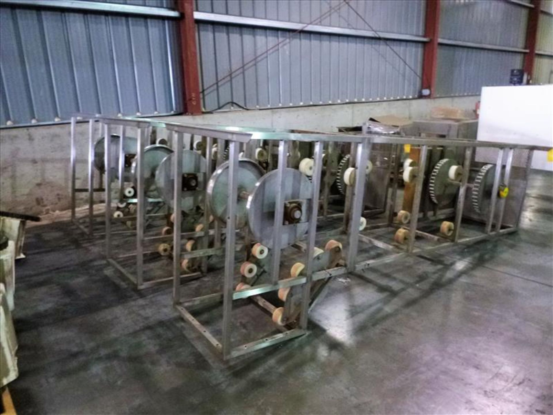 bucket elevator conveyor, s/s, approx. 8 ft horizontal base x 18 ft vertical x 12 ft top horizontal, - Image 3 of 3