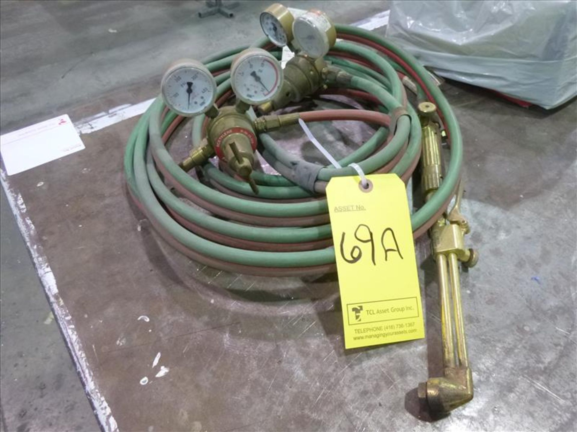 torch set; hose and gauges