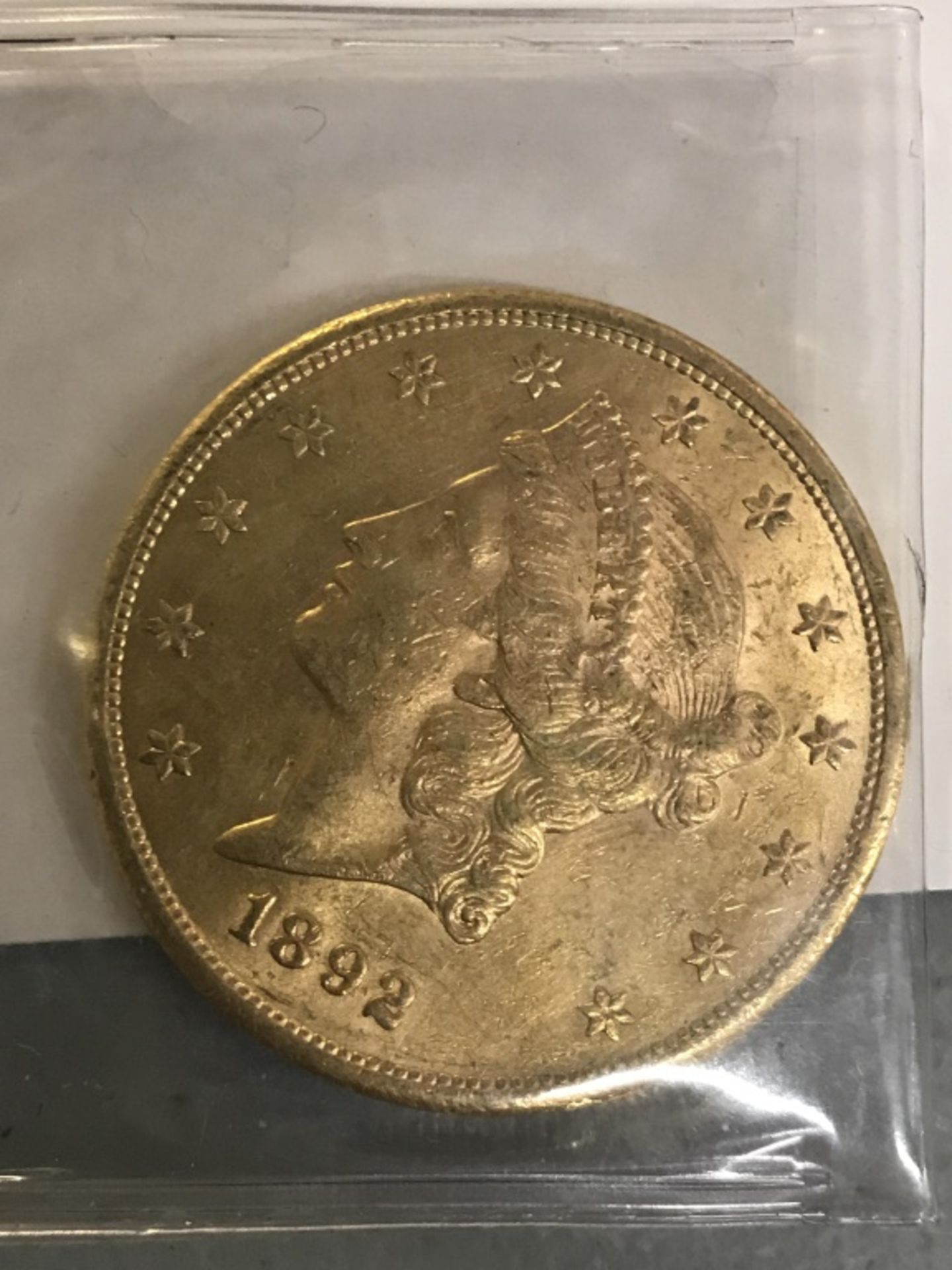 $20 Us Gold 1892 Coin