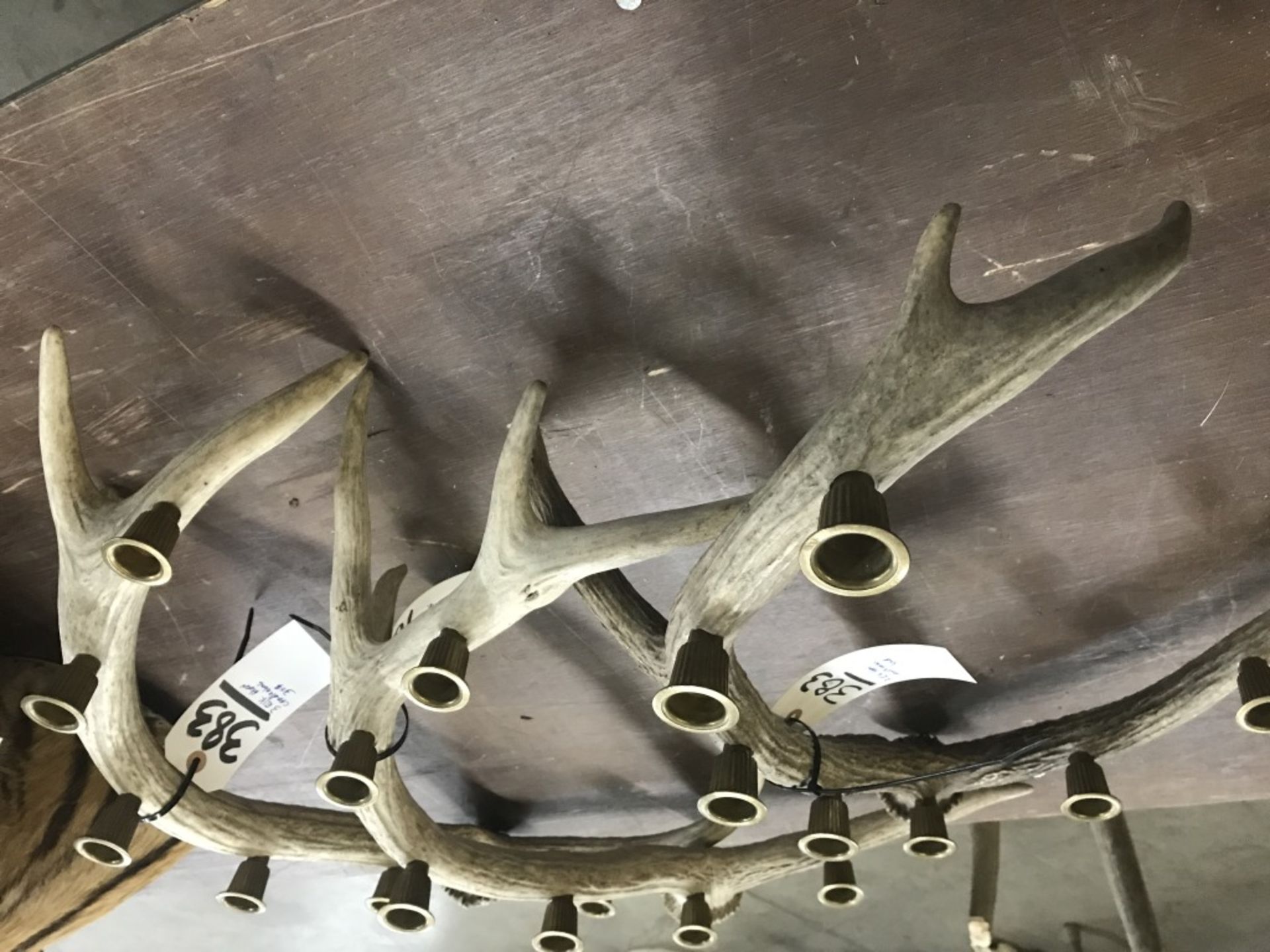 3 Candle Brass Elk Horns - Image 10 of 10