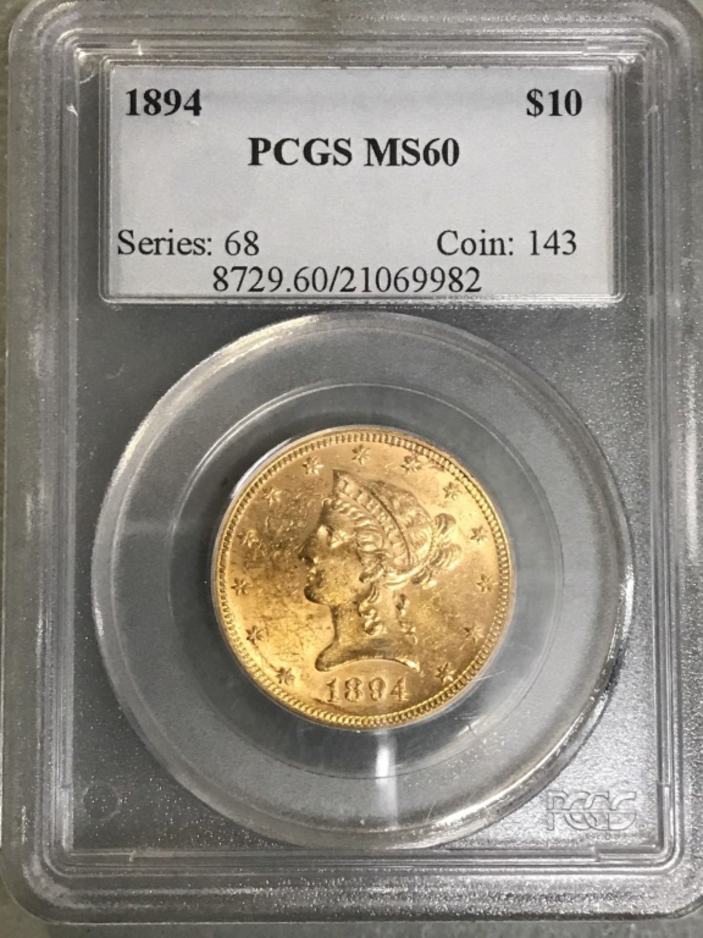 $10 US Gold MS 60 1894 - Image 3 of 9