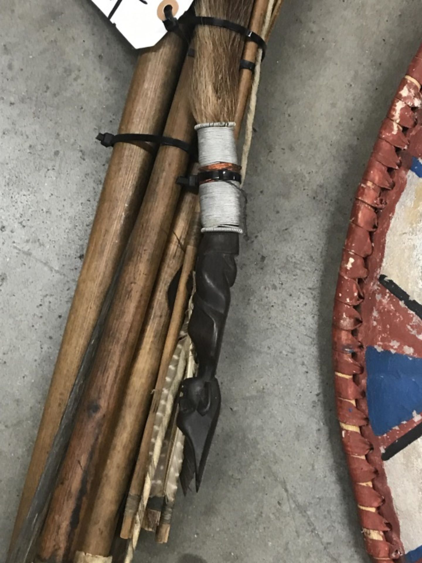 Spear/Bows/Arrows/Sheild/Baskets (One $) - Image 11 of 25