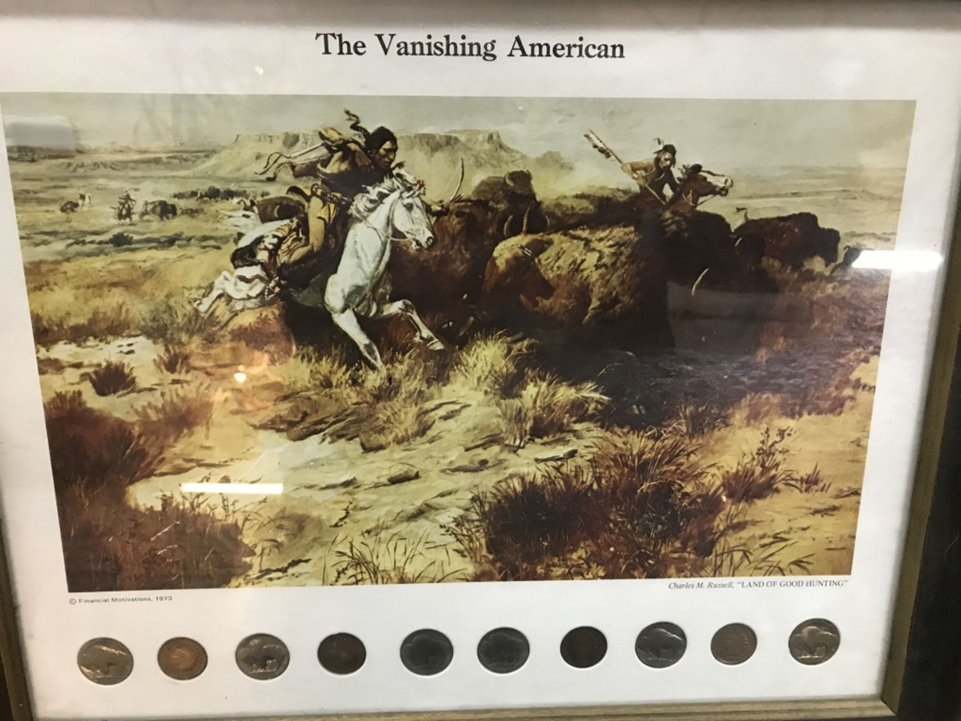 "The Vanishing American" w/Real Indian Pennies & - Image 6 of 13