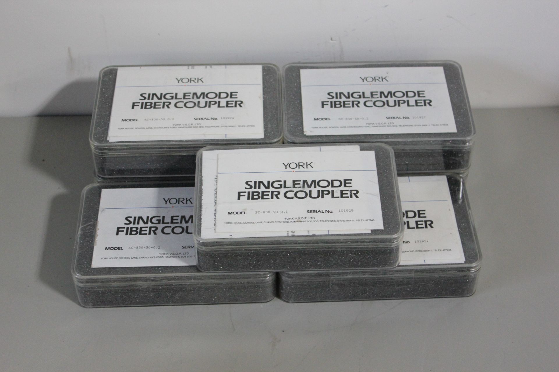 Lot of York Singlemode Fiber Coupler