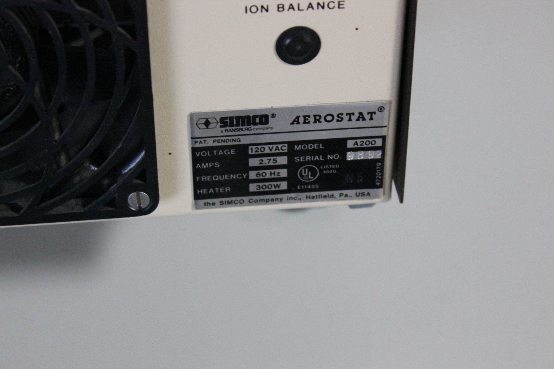 Simco Aerostat Benchtop Ionizer - Image 2 of 2