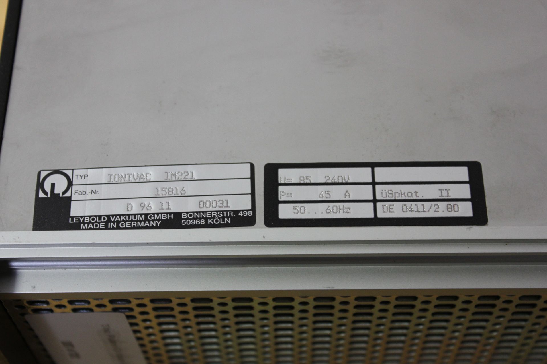 UNUSED VACUUM - LEYBOLD-HERAEUS IONIVAC ION GAUGE CONTROLLER - Image 5 of 5