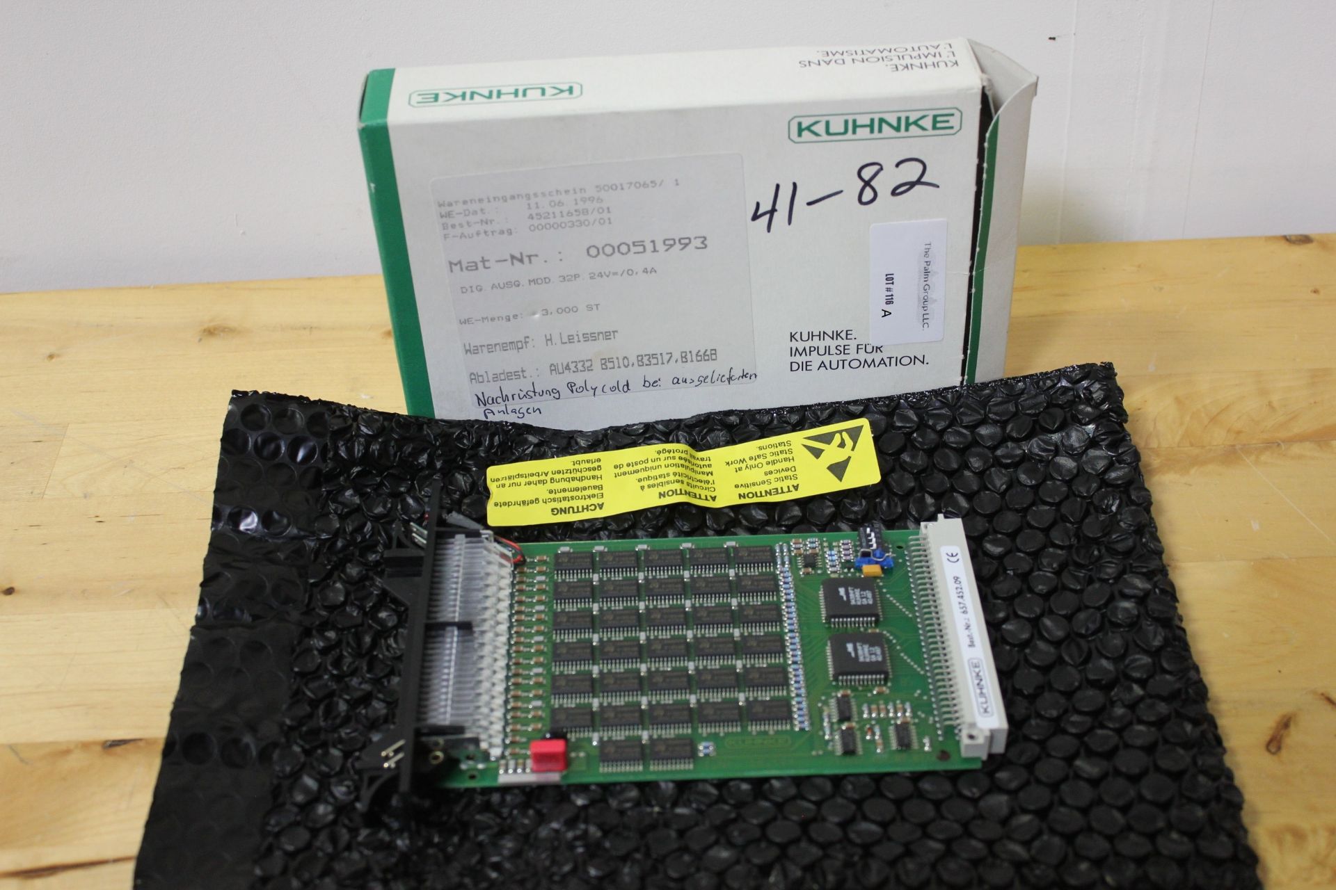 NEW KUHNKE DIGITAL I/O CARD  PN: 657.452.09 PLC - Image 4 of 5