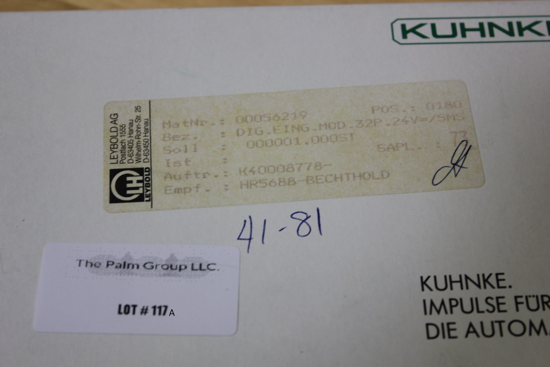 NEW KUHNKE DIGITAL I/O CARD  PN: 657.451.01 - Image 3 of 5