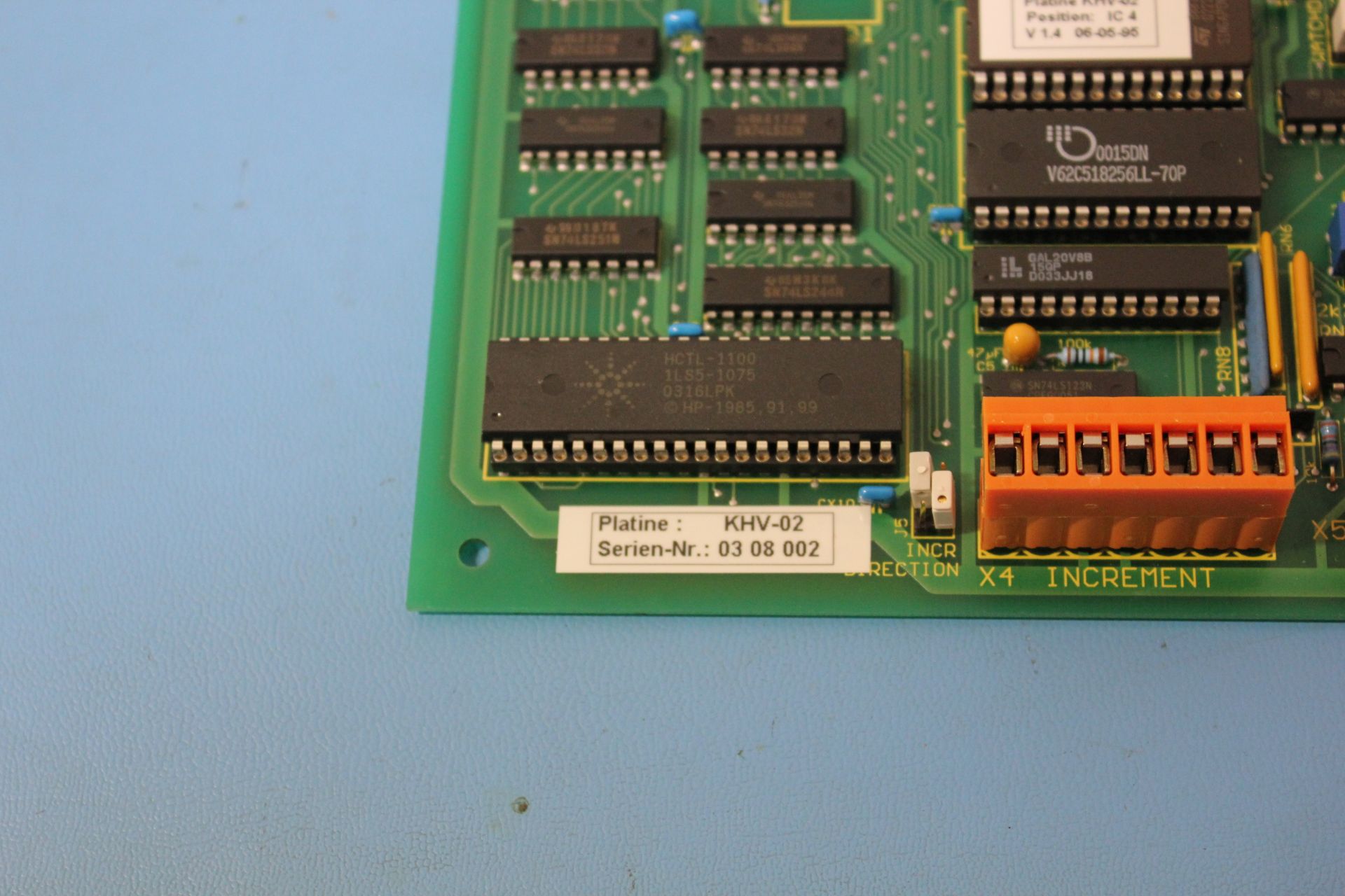 UNUSED LEYBOLD CORONA SPUTTERING SYSTEM ELEVATOR PC BOARD PN: KHV-02 - Image 3 of 3