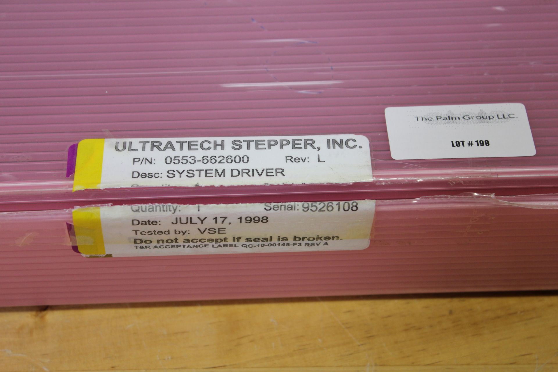 ULTRATECH STEPPER LITHOGRAPHY SYSTEM DRIVER BOARD PN:  0553-662600 REV. H - Image 2 of 3