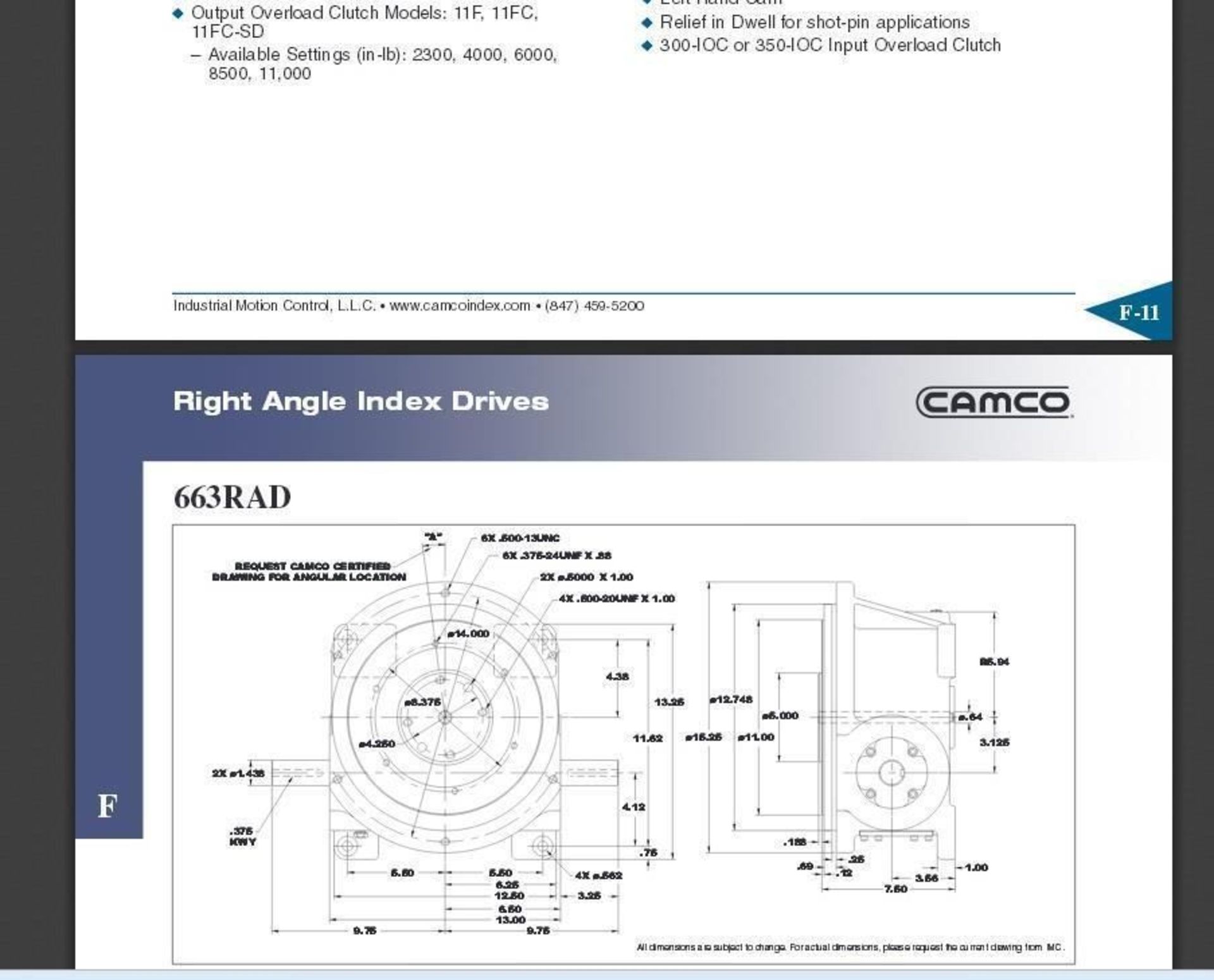 NEW CAMCO 16 STOP RIGHT ANGLE ROTARY INDEX DRIVE W/CLUTCH - Image 5 of 5