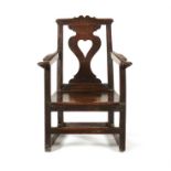 A George III oak armchair, circa 1780, Welsh