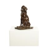 Prince Paolo (Pavel Petrovich) Troubetzkoy (Russian, 1866–1938) bronze of a dog