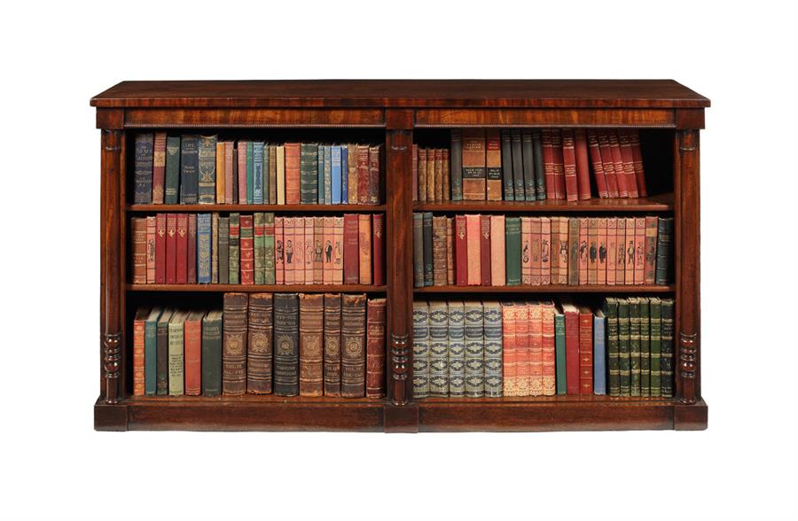 A Regency mahogany open bookcase