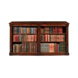 A Regency mahogany open bookcase