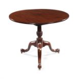 A George III mahogany tripod table
