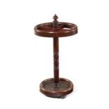 A George IV mahogany stick/cue stand