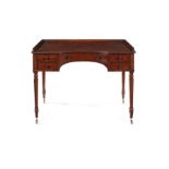 A Regency mahogany concave dressing table attributed to Gillows