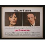 PERFORMANCE (1970) - UK Quad Printer's Proof Poster