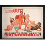 JAMES BOND: THUNDERBALL (1965) - US Subway Poster