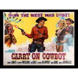 CARRY ON COWBOY (1965) - UK Quad Poster