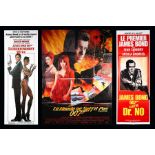JAMES BOND: VARIOUS (1985-1999) - Three French Door Panel / Grand Posters