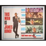 JAMES BOND: YOU ONLY LIVE TWICE (1967) - US Subway "Montage Style" Poster