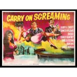 CARRY ON SCREAMING (1966) - UK Quad Poster