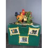 A Regency Border Fine Arts cockerel plant pot in the original box.