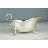 A silver sauce boat, Birmingham 1924, 2.28toz.