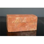 A red marble trinket box.