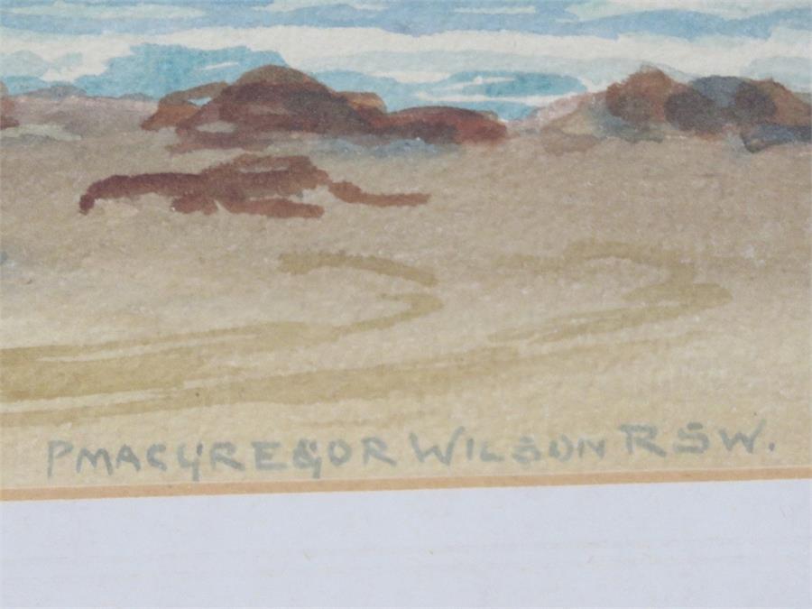 P. MacGregor Wilson, RSW, Scottish Lake Scene, watercolour, signed lower right. - Bild 2 aus 3