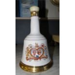 A Bells Whisky commemorative bottle, Charles and Diana 29th July 1981, with contents.