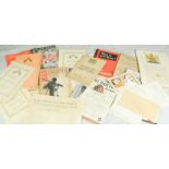 Military / Printed Ephemera: A selection of WWII home front paperwork and manuals, civil defence and