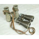 Two pairs of WWI Imperial German Binoculars.