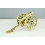 A brass artillery Cannon.