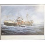 Adrian Thompson (20th century): The Pride of Hull, limited edition print, 431/500, 59 by 50cm,
