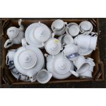 A porcelain tea service.