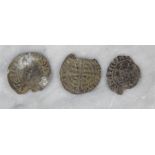Numismatic: a Medieval silver penny of Edward I, and a silver Florin penny of Edward III, and
