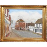 Ken Cousins, oil on canvas, Old Amersham, 60 by 45cm.