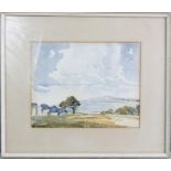 Gordon Clifford Barlow: Landscape, watercolour, 22 by 28cm.