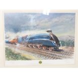 Terence Cuneo: LNER Mallard 4468, limited edition print 588/850, signed in pencil by the artist
